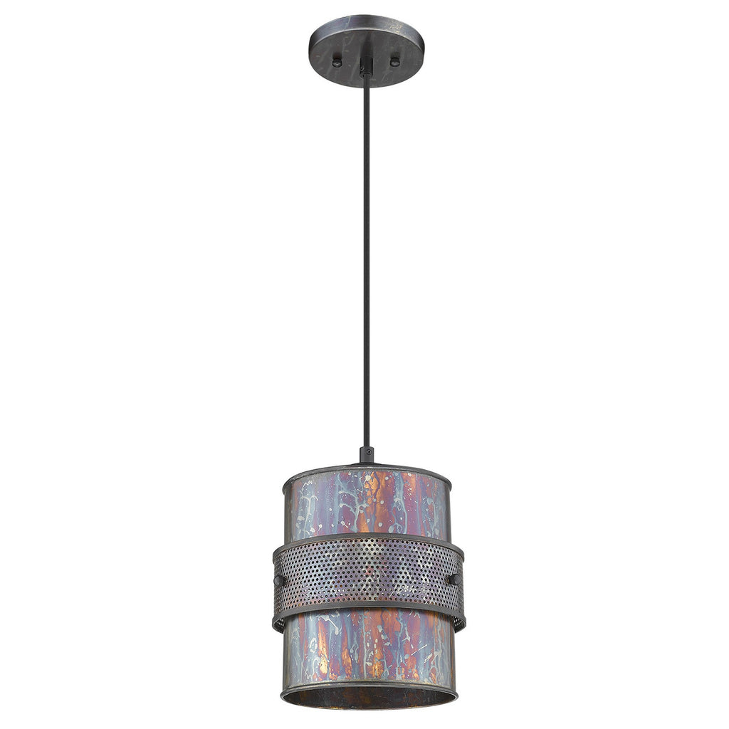 Ryker 1-Light Bronze Patina Pendant - 99fab 