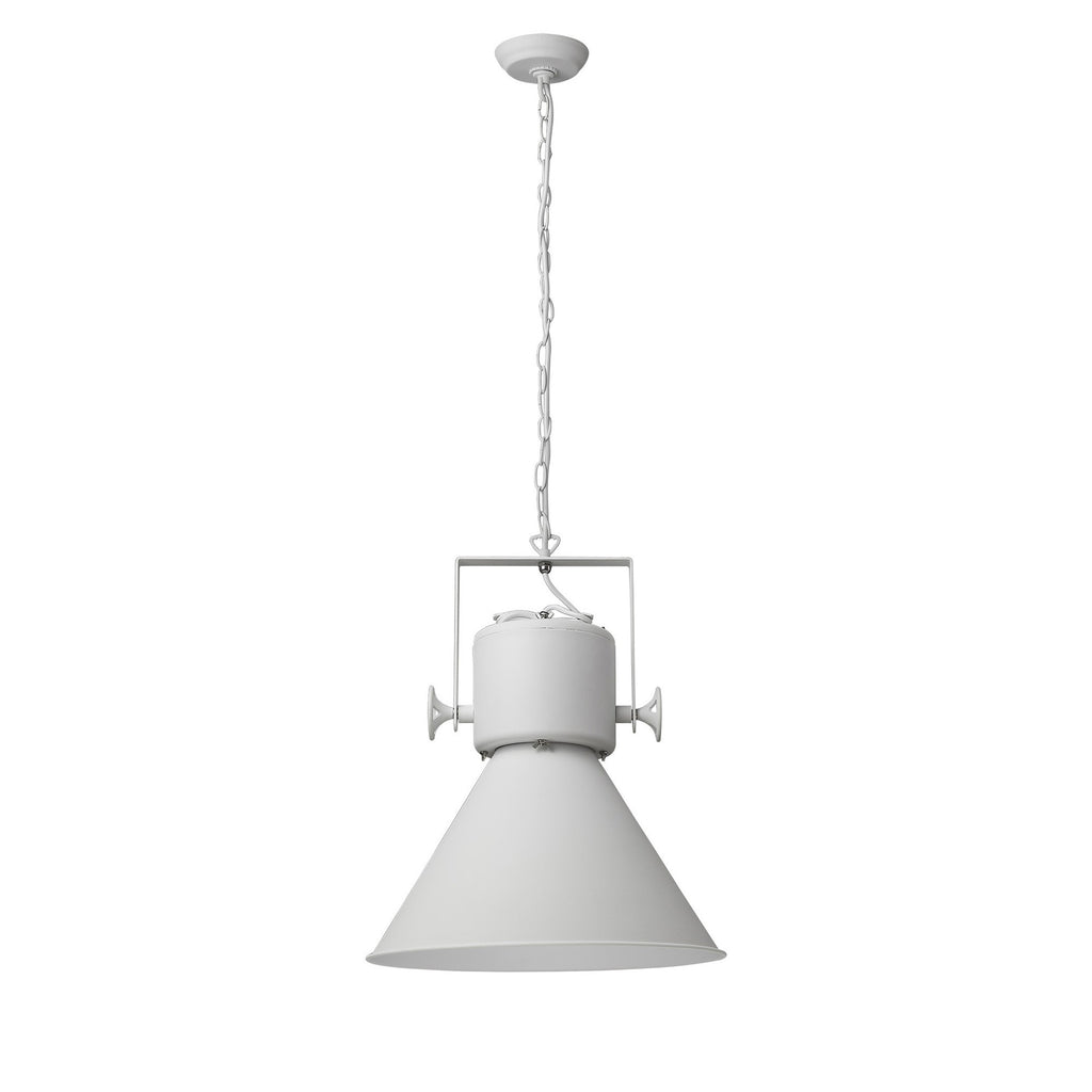 Crew 1-Light White Pendant - 99fab 