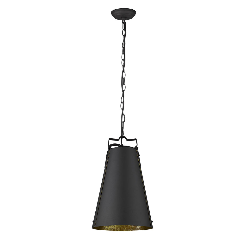 Faza 1-Light Matte Black Pendant - 99fab 