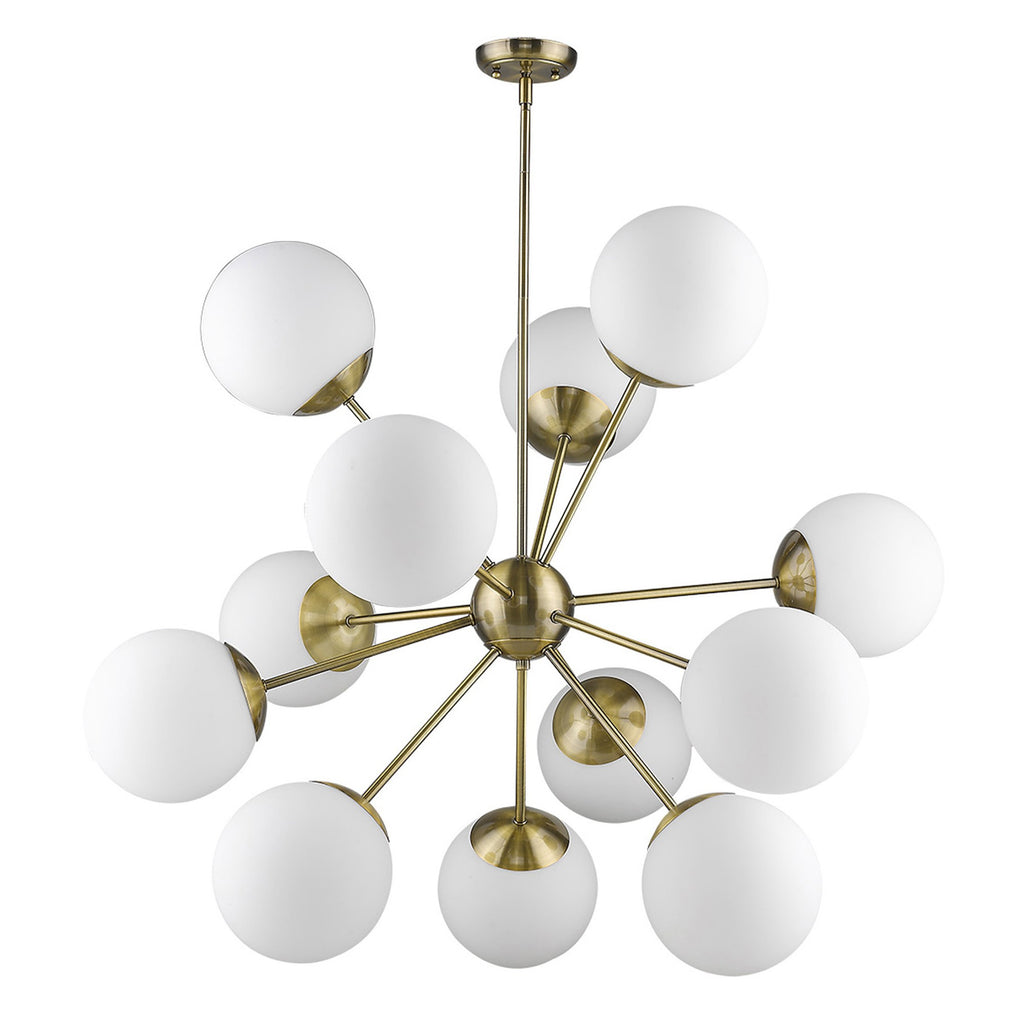 Solea 12-Light Antique Brass Chandelier - 99fab 