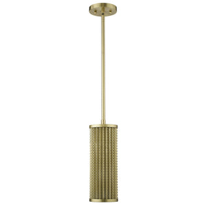 Basetti 1-Light Gold Pendant