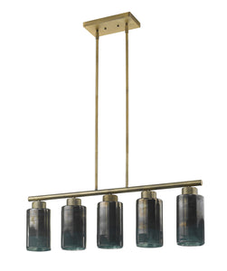 Monet 5-Light Brass Pendant