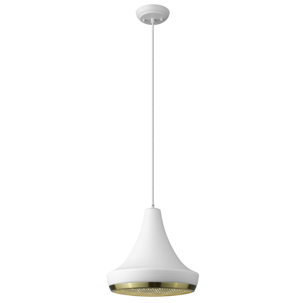 Tholos 1-Light White Pendant - 99fab 