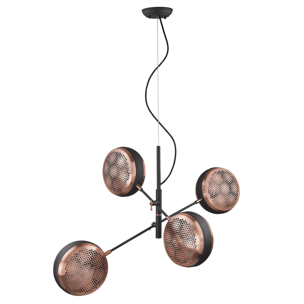 Tholos 4-Light Matte Black Pendant - 99fab 