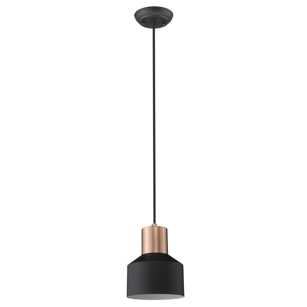 Matte Black and Rose Gold Pendant Hanging Light - 99fab 