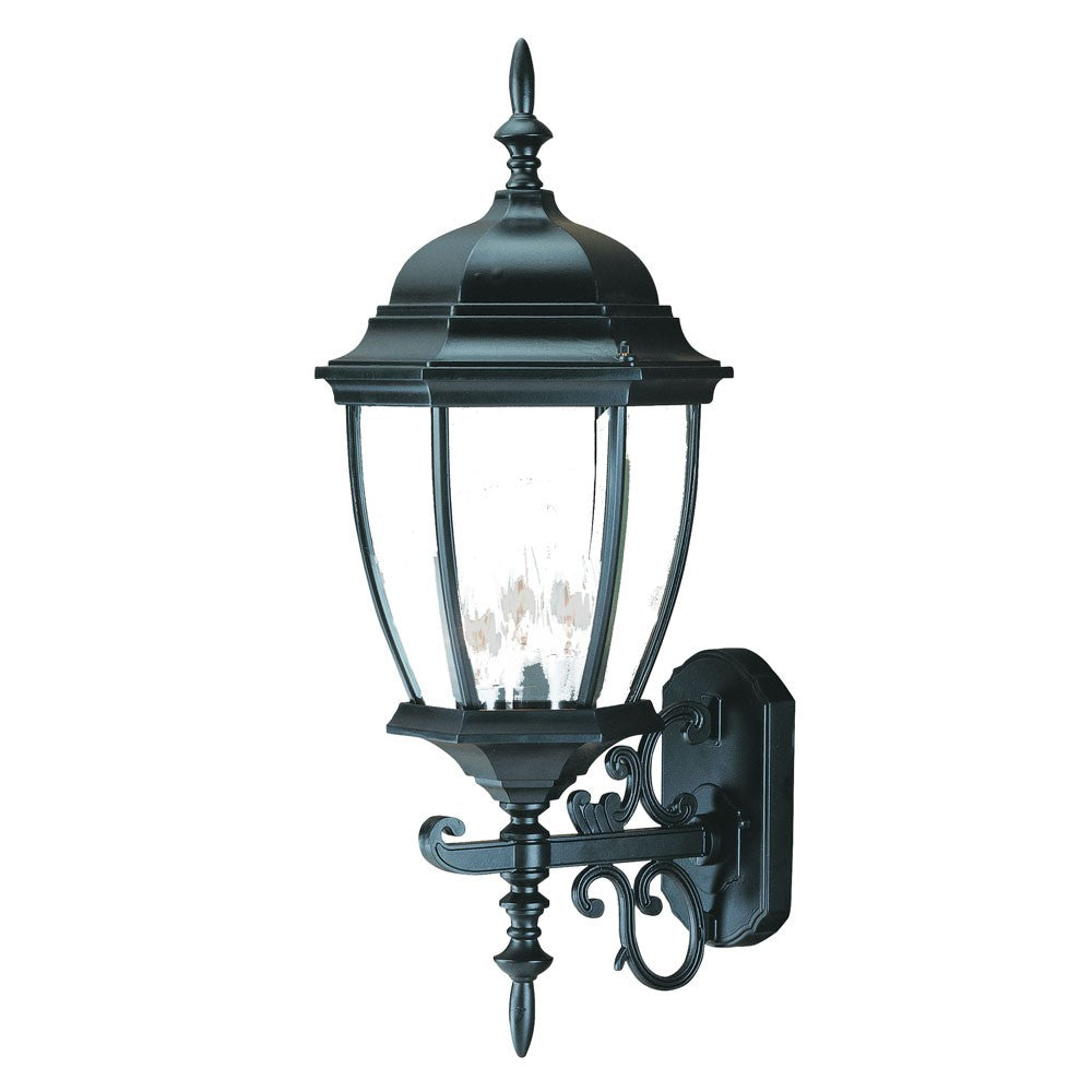 Matte Black Ornamental Lantern Wall Light - 99fab 