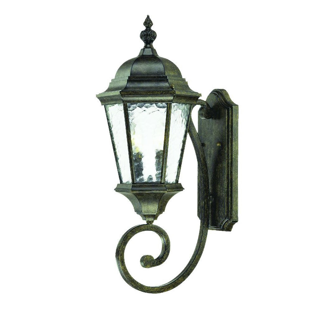 Two Light Antique Black Carousel Lantern Wall Light - 99fab 