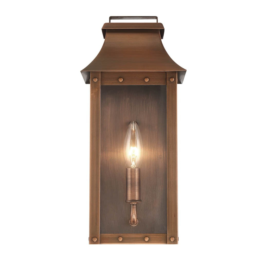 Manchester 1-Light Copper Patina Pocket Wall Light - 99fab 