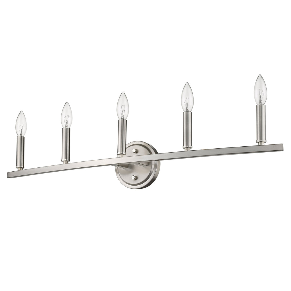 Sawyer 5-Light Satin Nickel Vanity - 99fab 