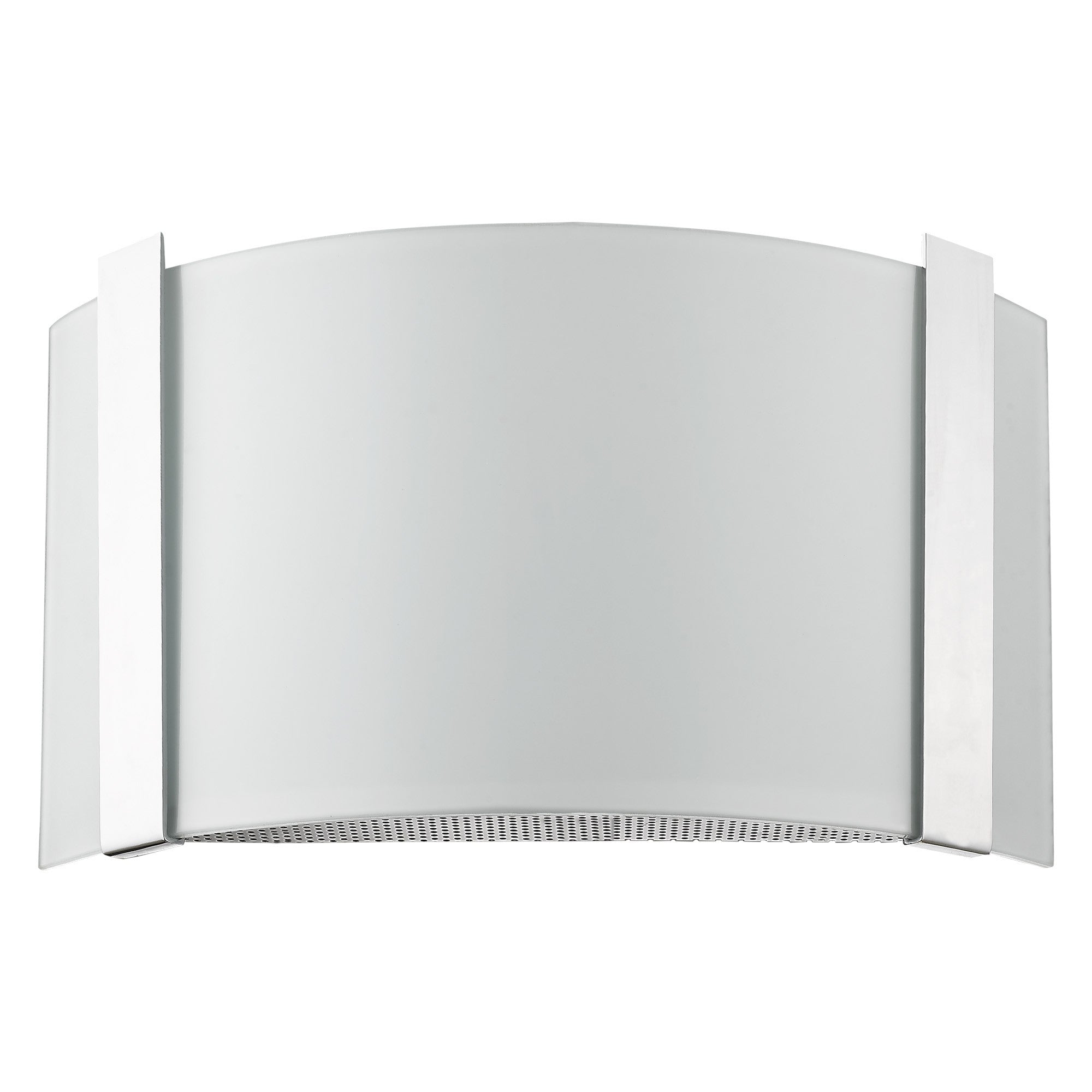 Polished Chrome Wall Sconce with Frosted Glass Shade