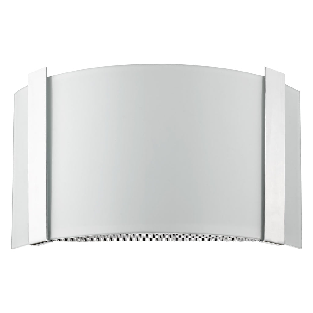 Polished Chrome Wall Sconce with Frosted Glass Shade - 99fab 