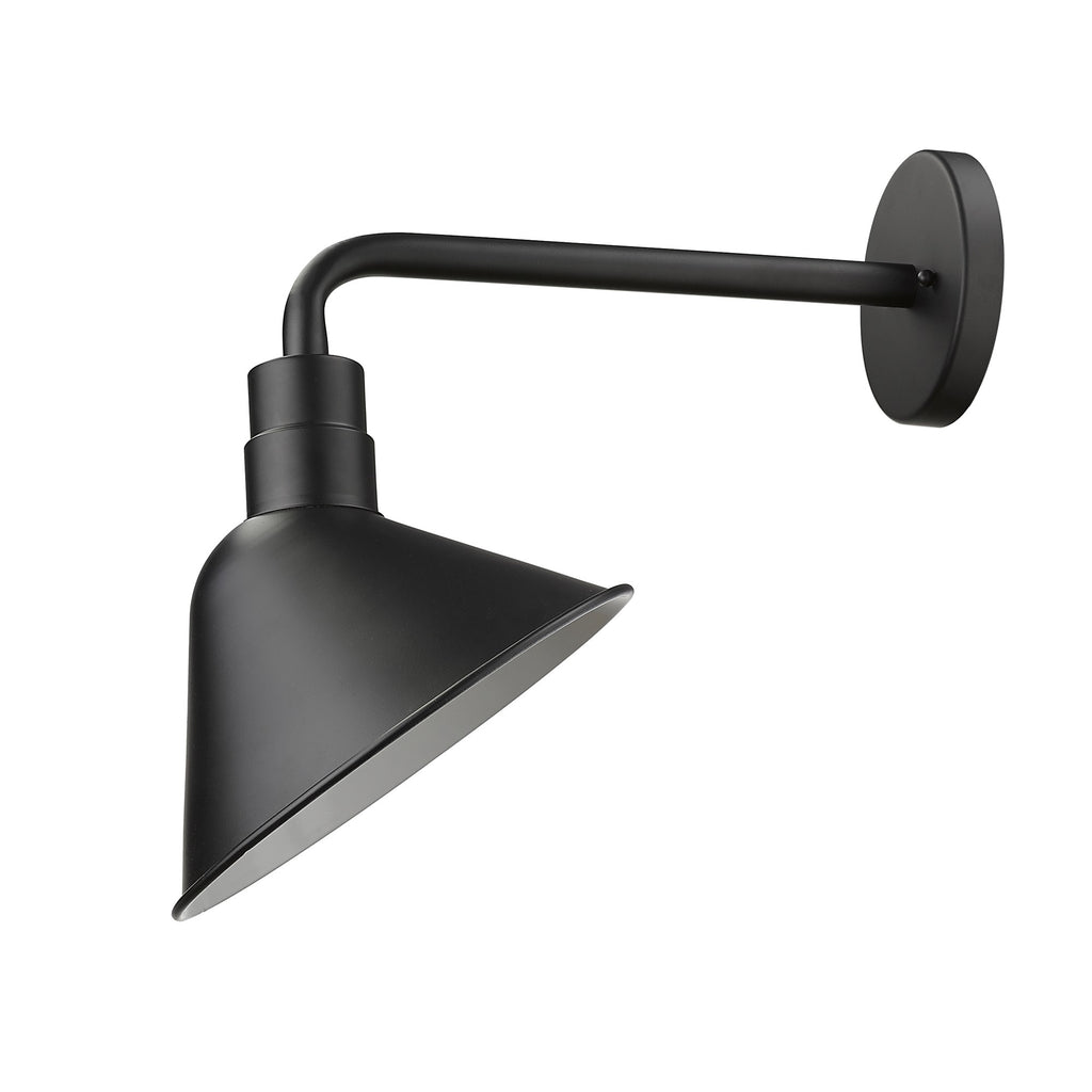 Fuller 1-Light Matte Black Wall Light - 99fab 