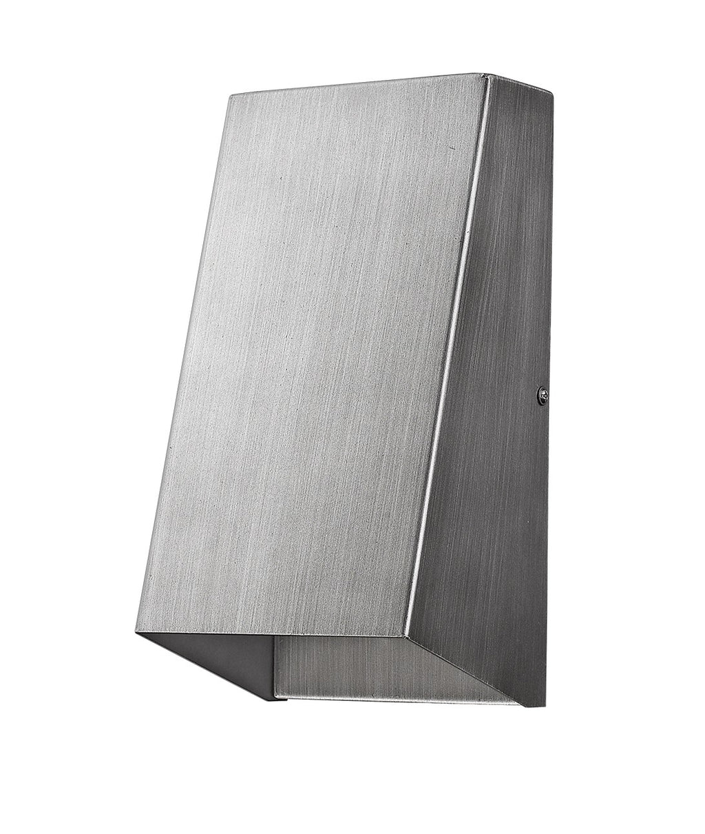 Brushed Silver Geometric Wall Sconce - 99fab 