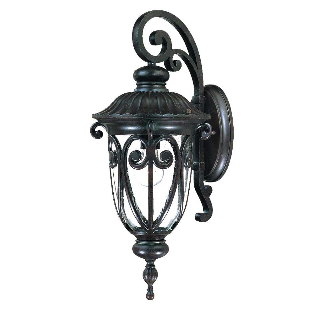 Naples 1-Light Marbelized Mahogany Wall Light