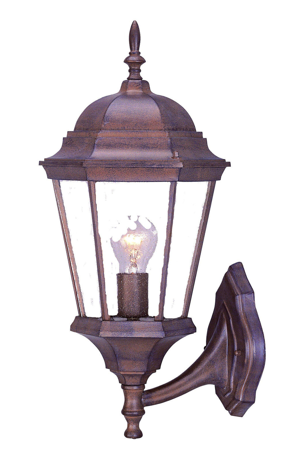 Dark Brown Swing Arm Lantern Wall Light - 99fab 