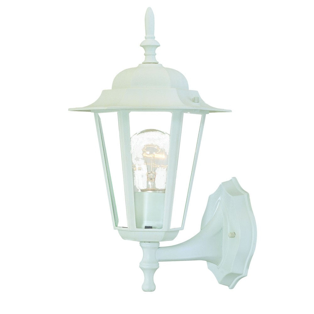 White Glass Lantern Wall Light - 99fab 