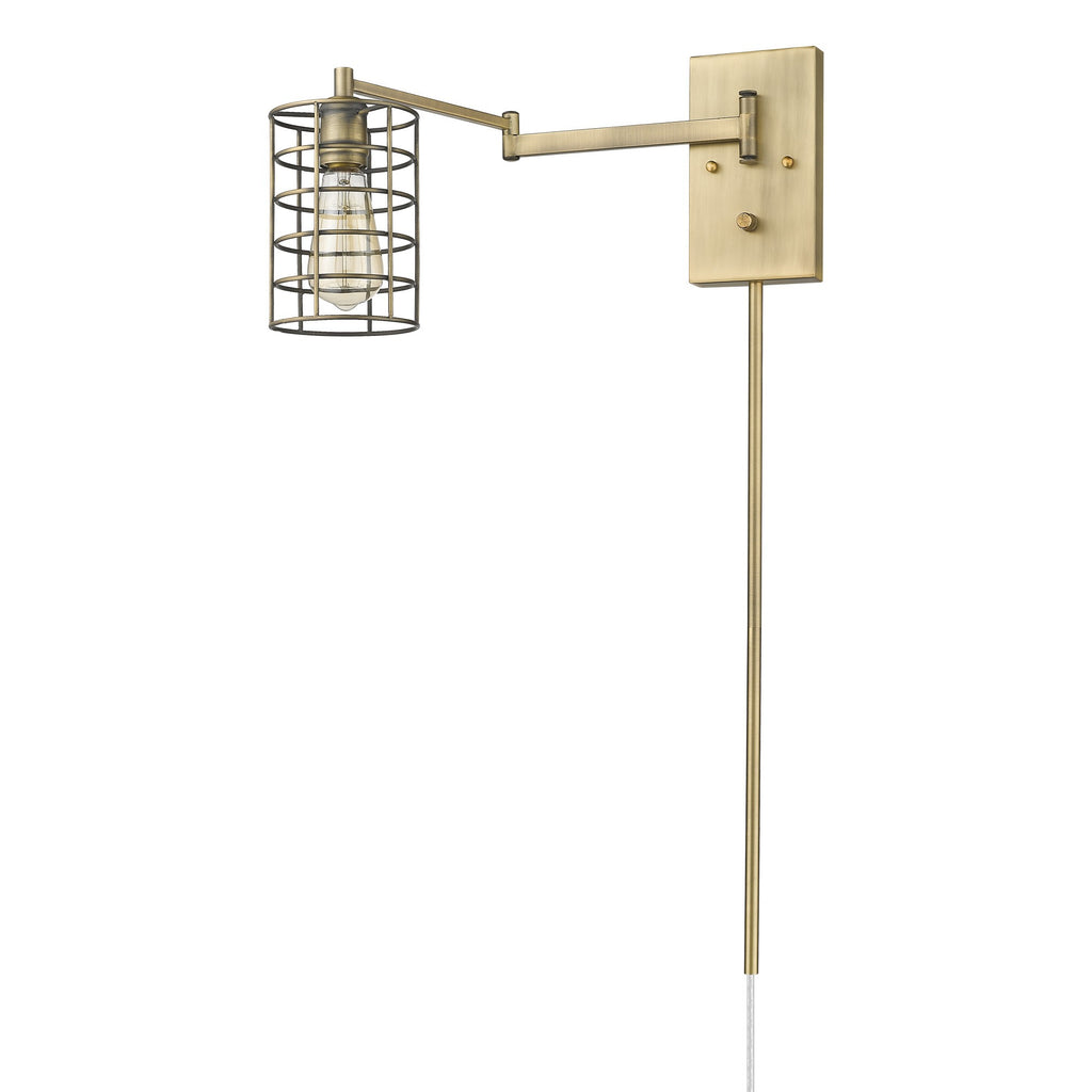Industrial Gold Metal Wall Sconce - 99fab 