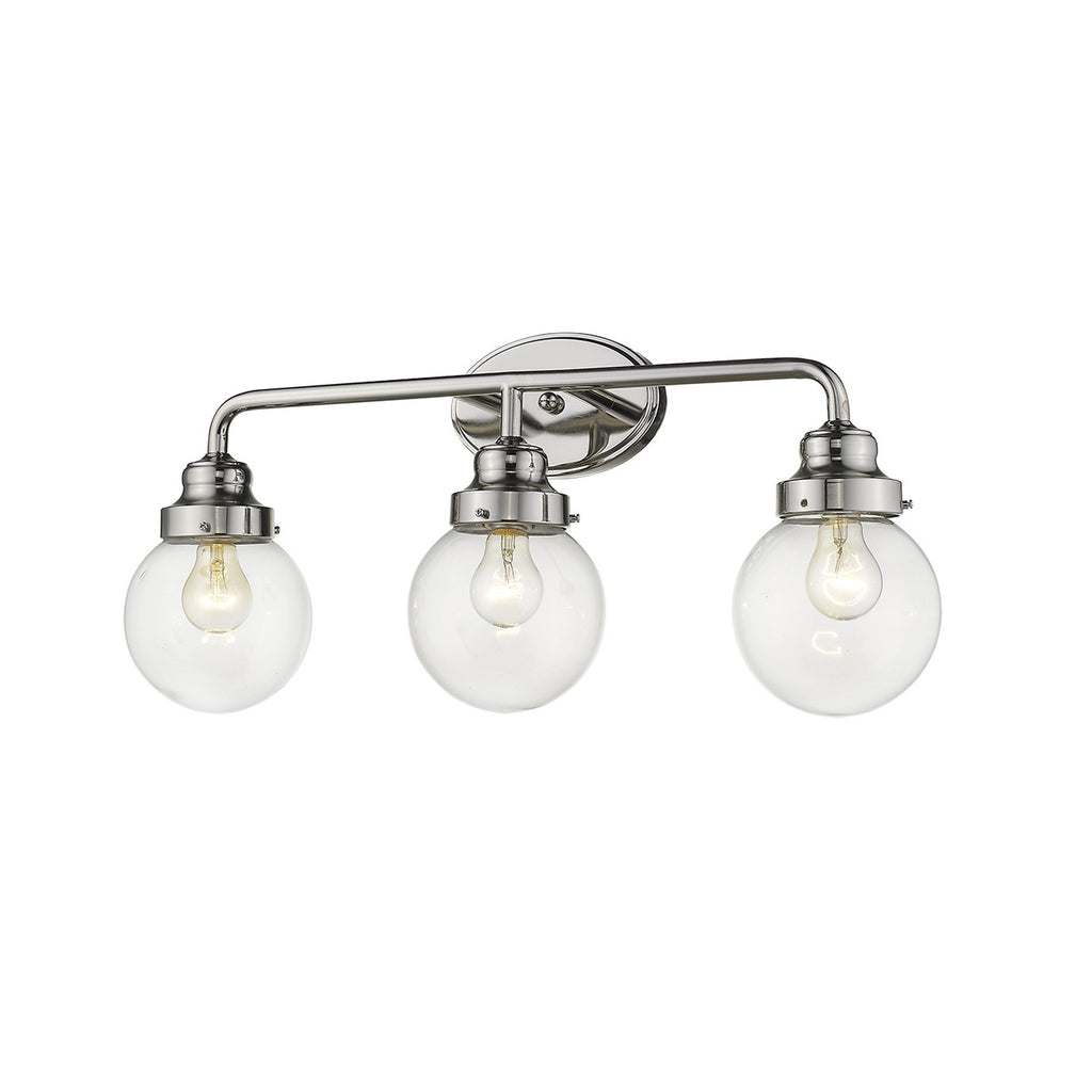 Portsmith 3-Light Polished Nickel Vanity - 99fab 