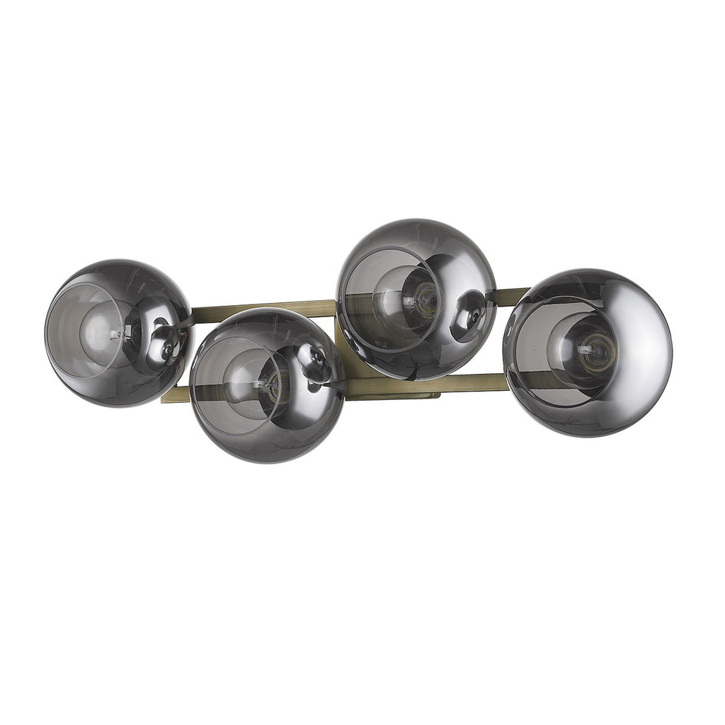 Lunette 4-Light Aged Brass Sconce - 99fab 