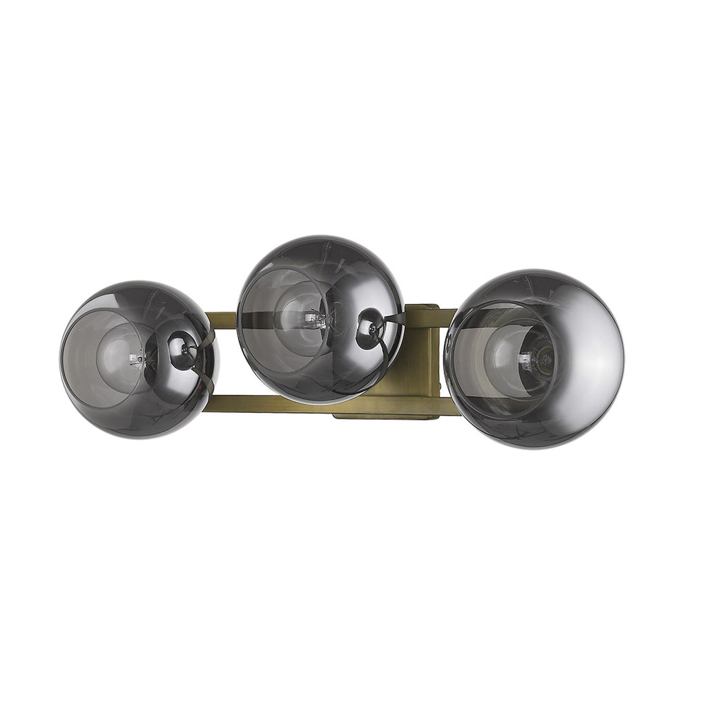 Lunette 3-Light Aged Brass Sconce - 99fab 