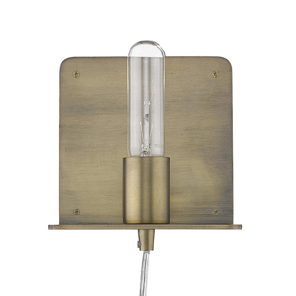 Petite Dull Gold Shelf Wall Light - 99fab 