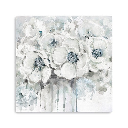 Winter Blues Flower Unframed Print Wall Art - 99fab 