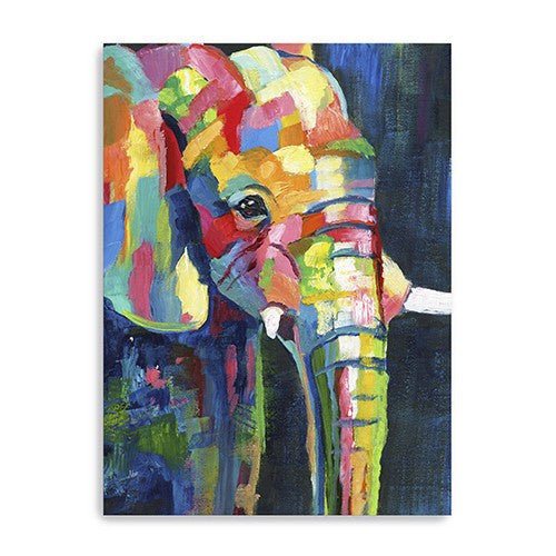 Bright Elephant Unframed Print Wall Art - 99fab 