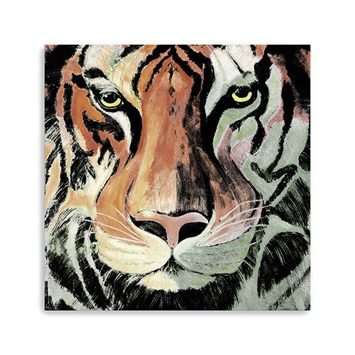 Staring Tiger Portrait Unframed Print Wall Art - 99fab 