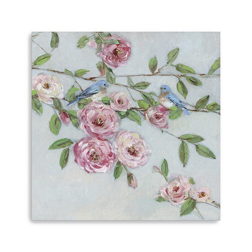 Small Pretty Pink Blooms Canvas Wall Art