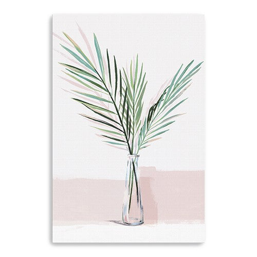 Pretty Green Foliage Pink Unframed Print Wall Art - 99fab 