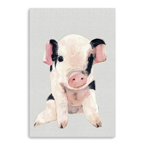 Cute Pink Piglet Unframed Print Wall Art - 99fab 