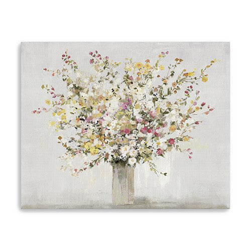 Small Colorful Wildflowers in a Vase Canvas Wall Art - 99fab 