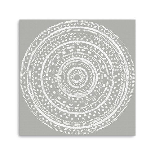 Boho White Mandala Unframed Print Wall Art - 99fab 