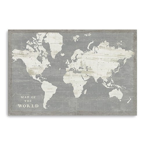 Minimalist World Map Unframed Print Wall Art - 99fab 