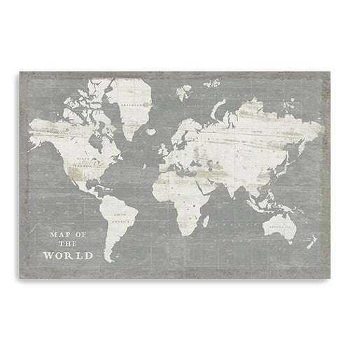 Minimalist World Map Unframed Print Wall Art