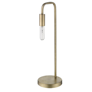 26" Brass Metal Table Lamp