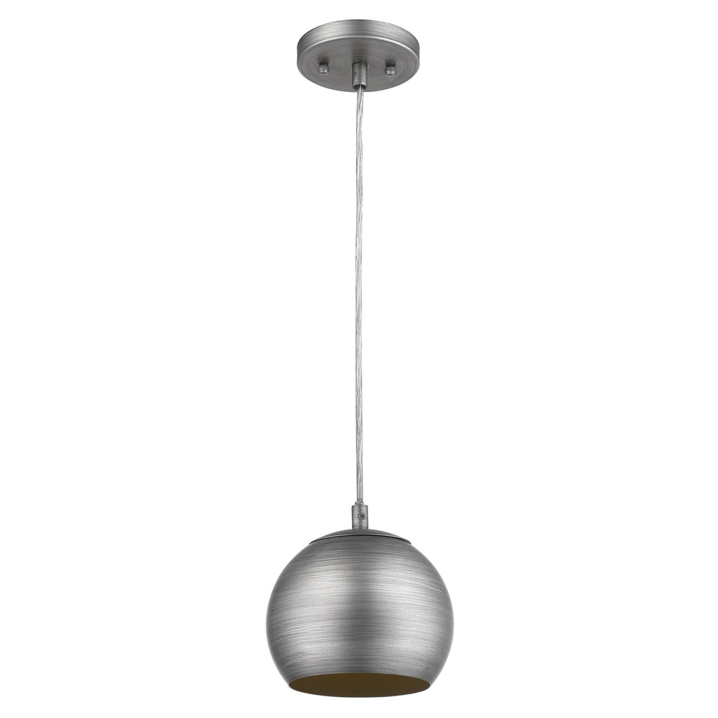 Light Gray and Gold Hanging Dome Light - 99fab 