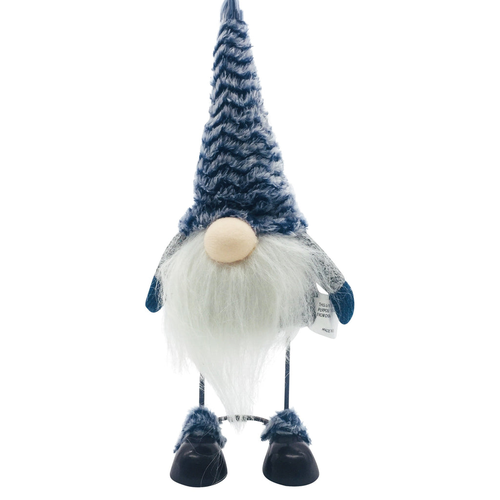 Blue Hat Standing Wire Leg Gnome - 99fab 