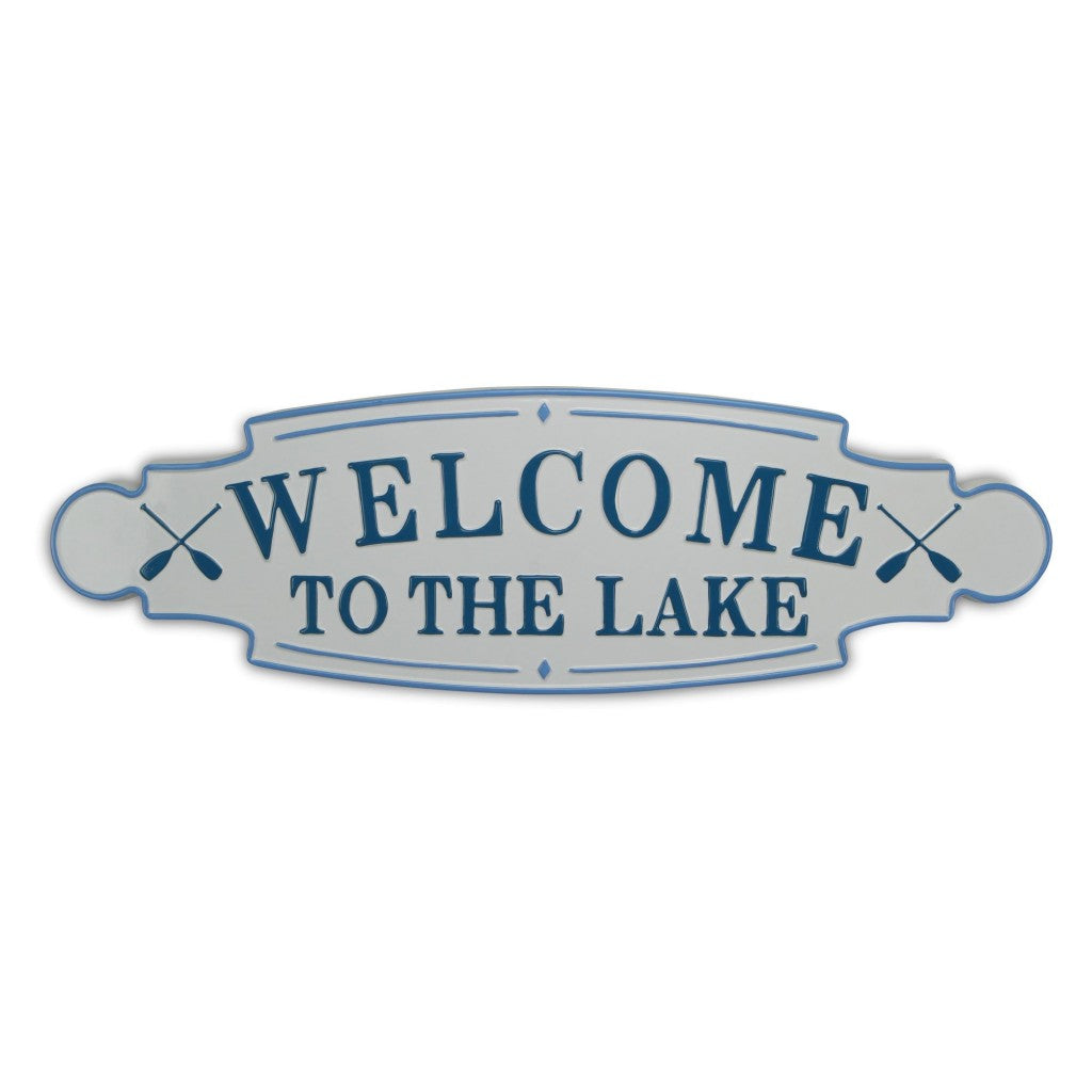 Welcome to the Lake Metal Wall Plate - 99fab 