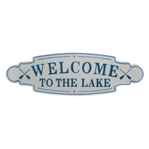 Welcome to the Lake Metal Wall Plate