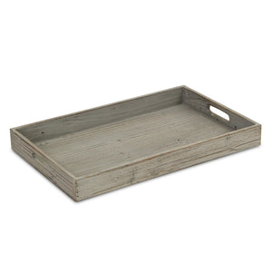 Minimalist Gray Wooden Tray