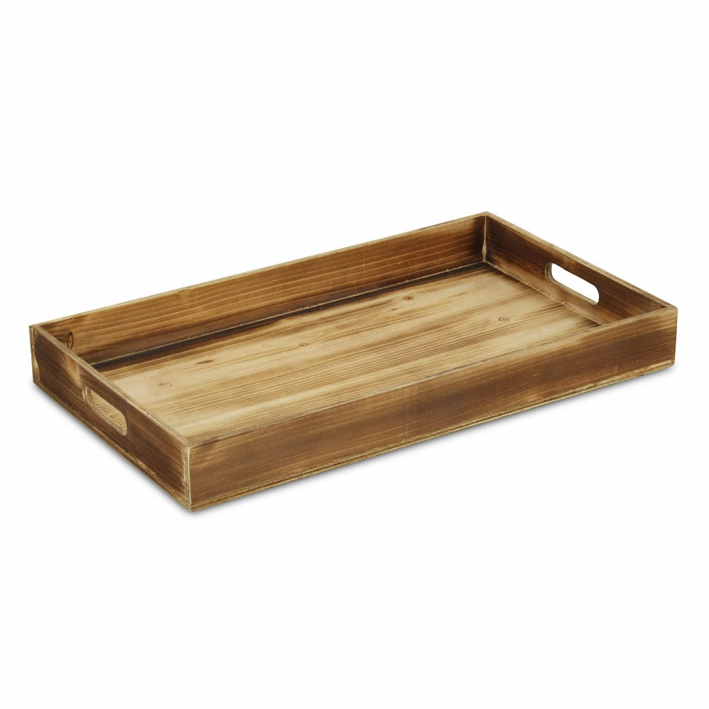 Minimalist Brown Wooden Tray - 99fab 