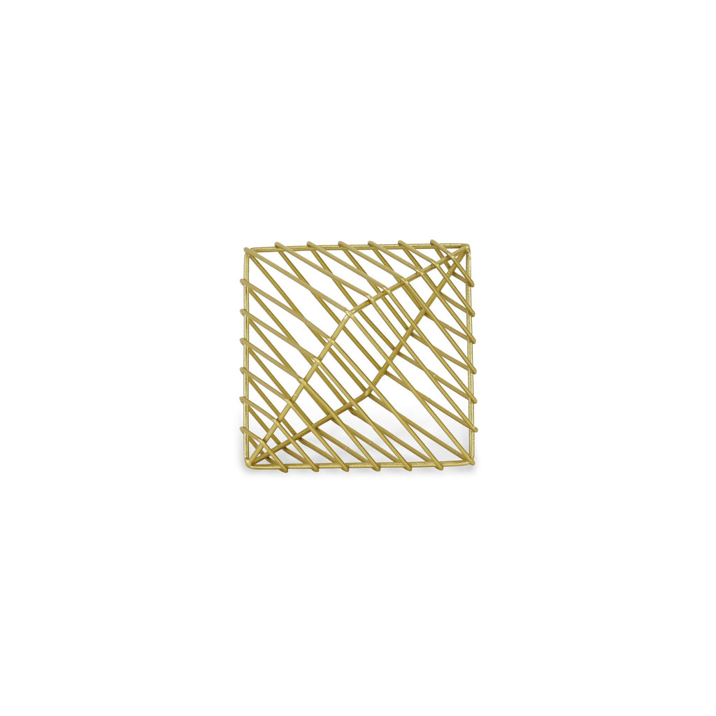 Petite Gold Metal Decorative Sculpture - 99fab 