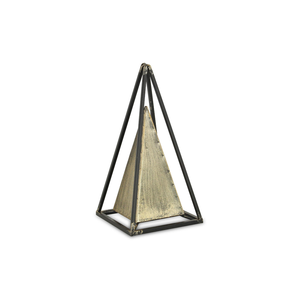 Narrow Metal Triangular Decorative Sculpture - 99fab 