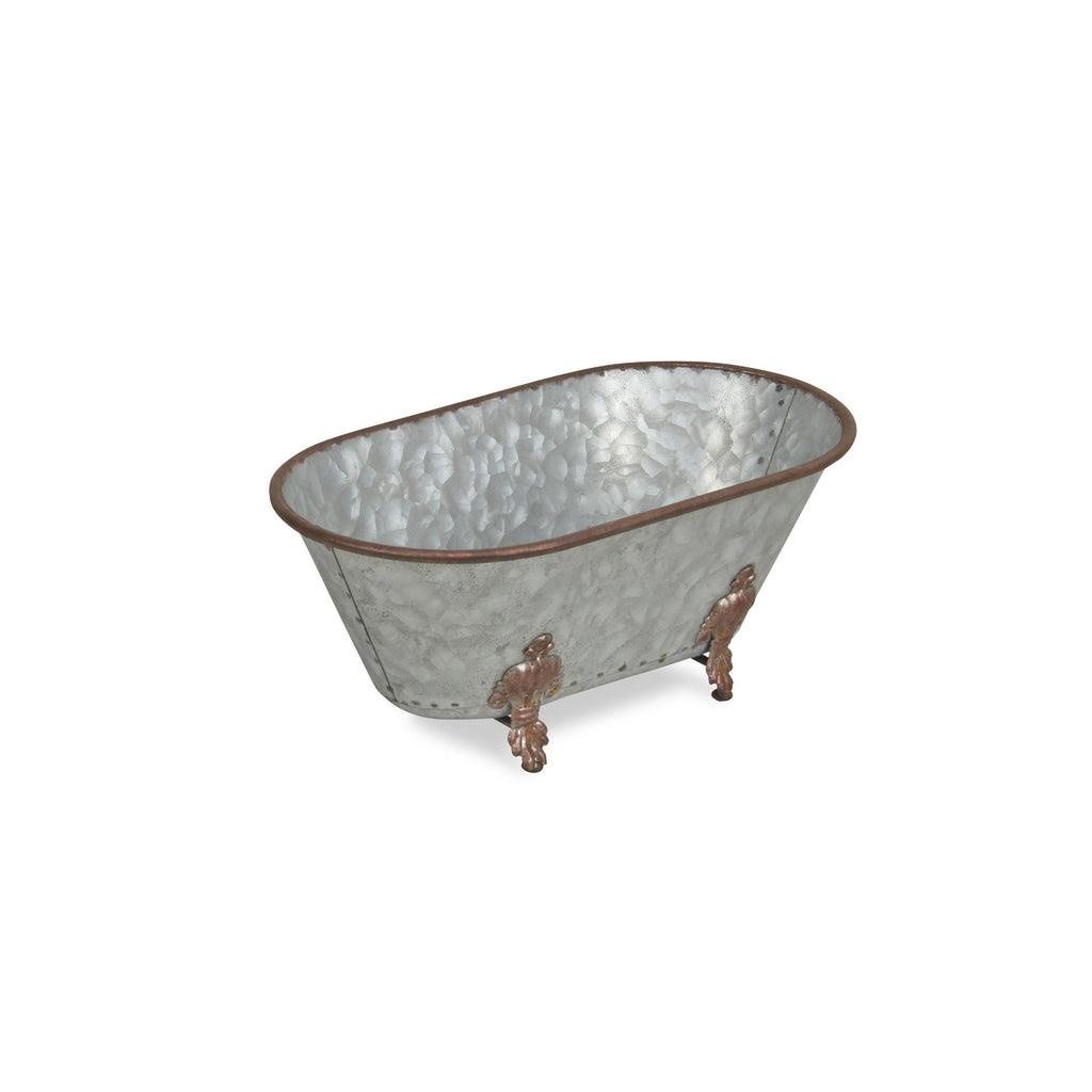 Jumbo Hammered Metal Bathtub Sculpture - 99fab 