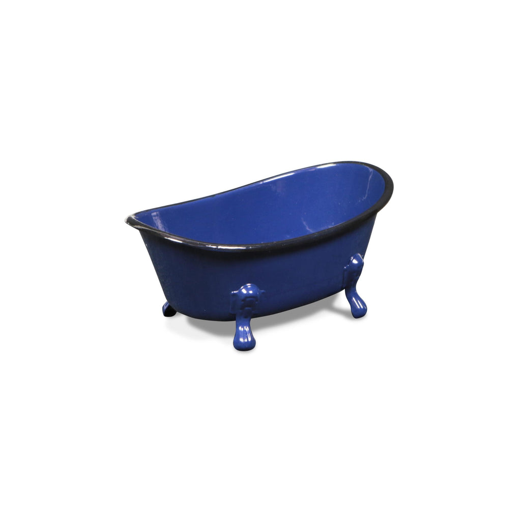 Petite Royal Blue Bathtub Decorative Sculpture - 99fab 