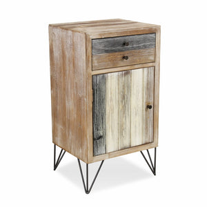 Modern Urban Rustic End or Side Table