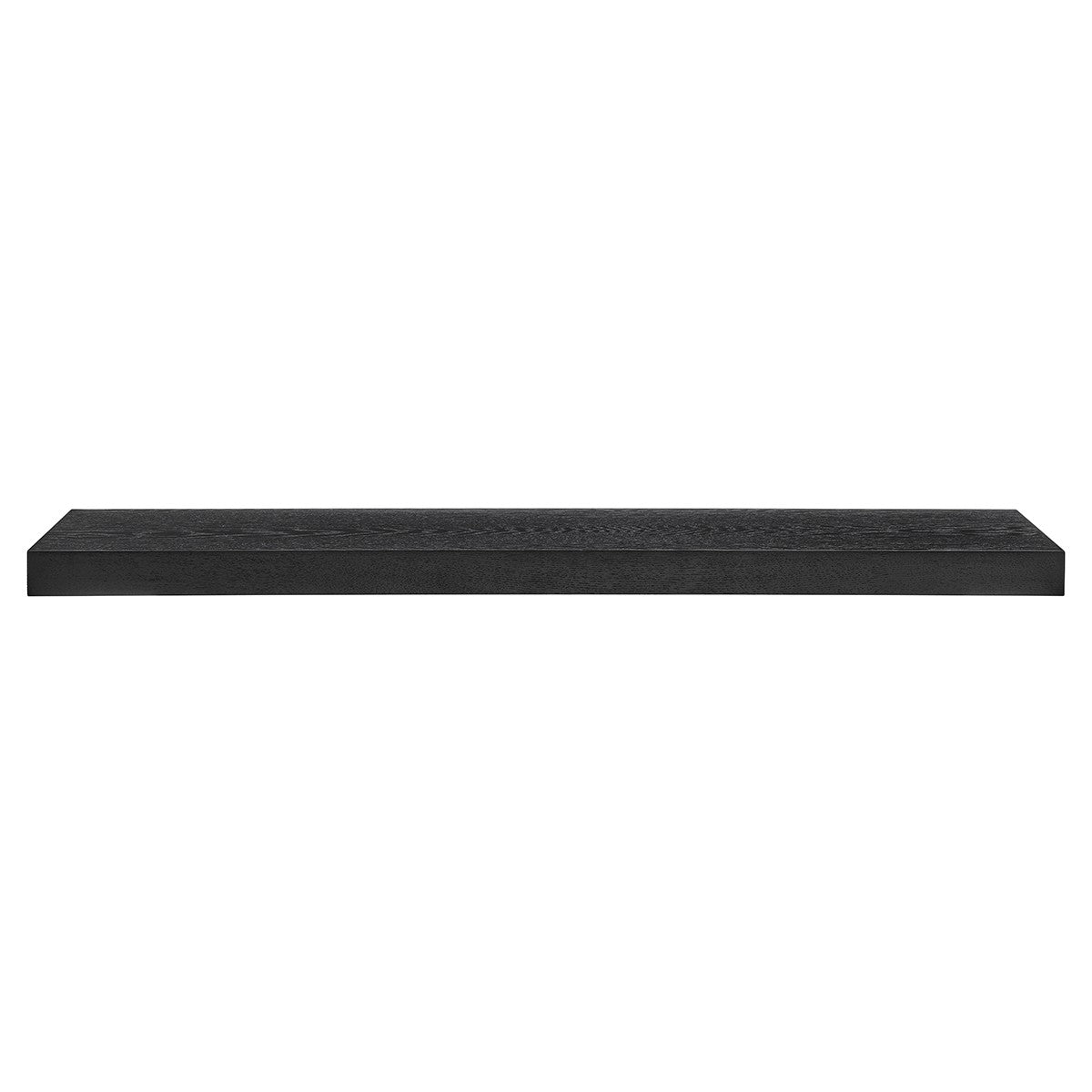 43" Black Wooden Floating Shelf