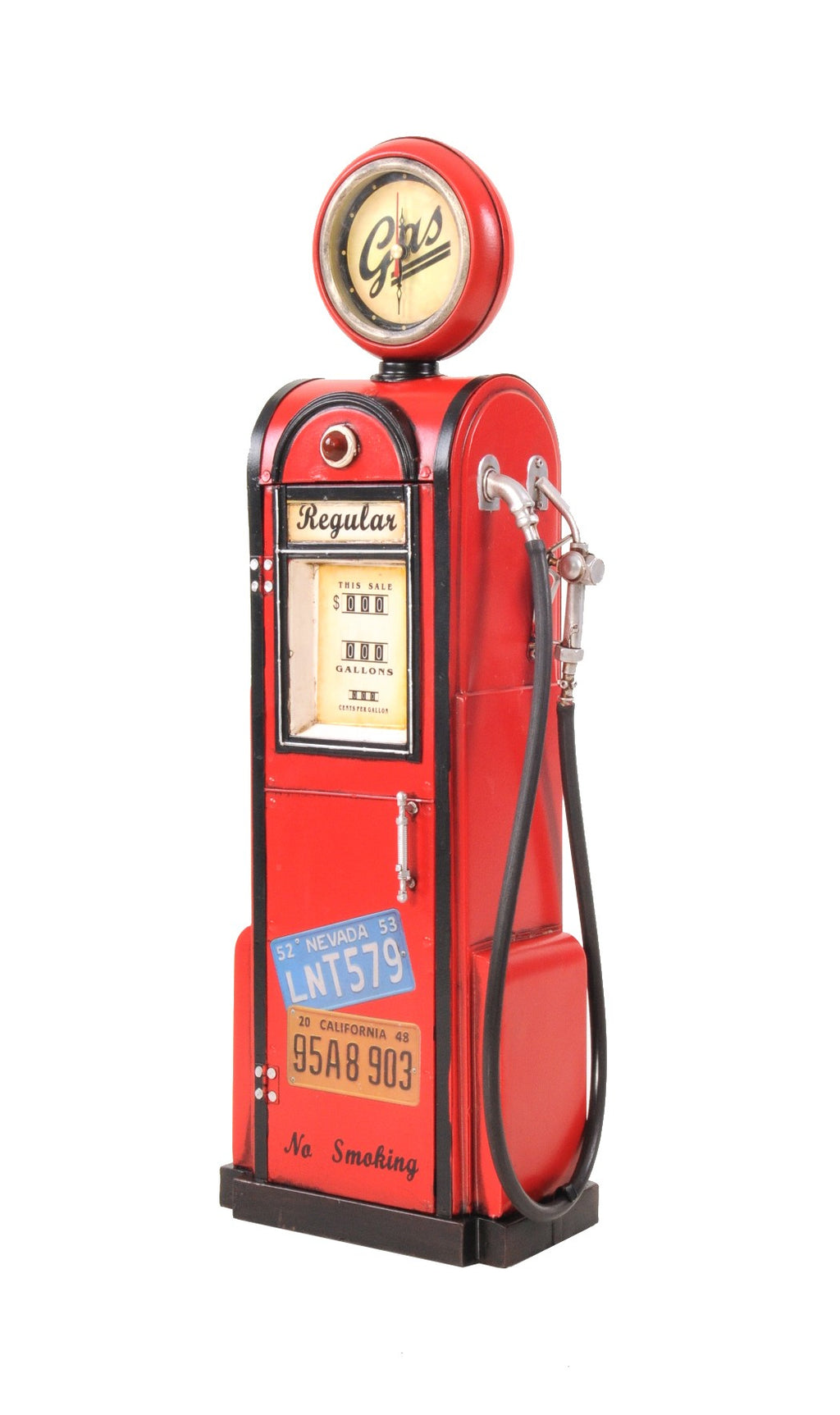 Gas Pump Clock Sculpture - 99fab 