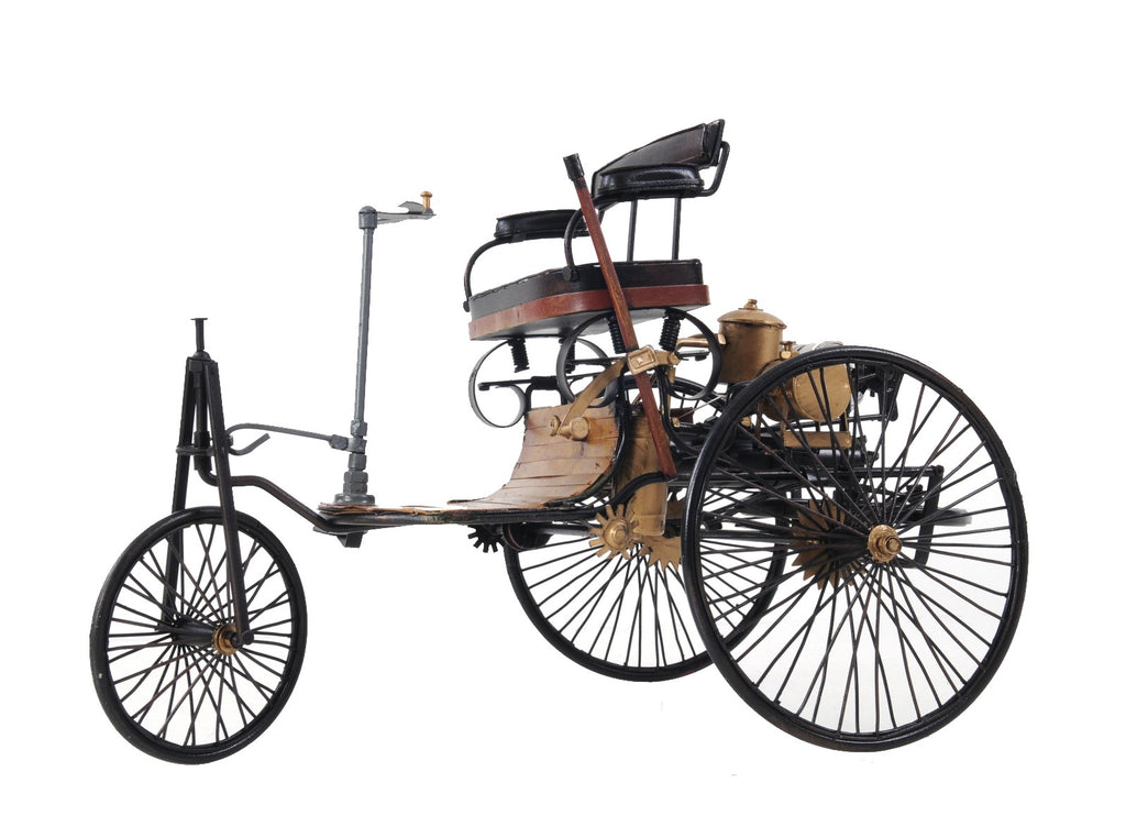 c1886 Three Wheeled Mercedes Benz Motor Car Sculpture - 99fab 